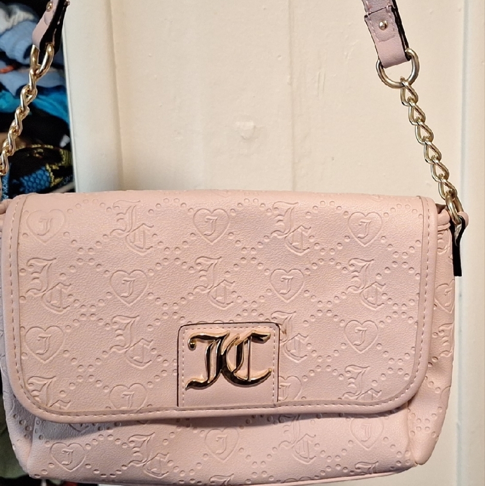 Juicy Couture Pink Crossbody Bag with Chain Strap
